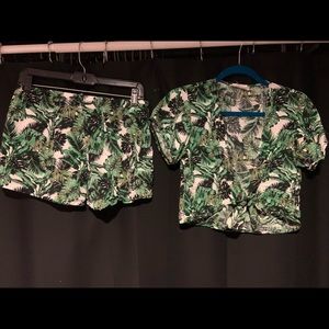 SOLDLeaf Two Piece Short and Tie-Shirt by Salty Lemon